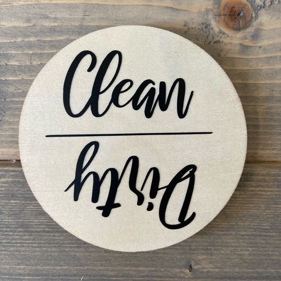 Farmhouse Rae Dunn Clean/Dirty Magnet for Kitchen - Picture 2 of 6